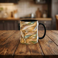 Golden Glow French Bulldog Stained Glass Style Mug