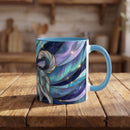 Aurora Husky Stained Glass Style Mug