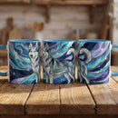 Aurora Husky Stained Glass Style Mug
