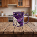 Amethyst Great Pyrenees Stained Glass Style Mug