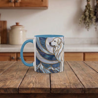Moonlight Great Pyrenees Stained Glass Style Mug