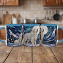 Mountain Guardian Great Pyrenees Stained Glass Style Mug