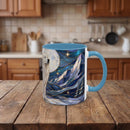 Mountain Guardian Great Pyrenees Stained Glass Style Mug