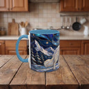 Mountain Guardian Great Pyrenees Stained Glass Style Mug