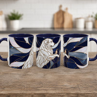 Faithful Friend Great Pyrenees Stained Glass Style Mug