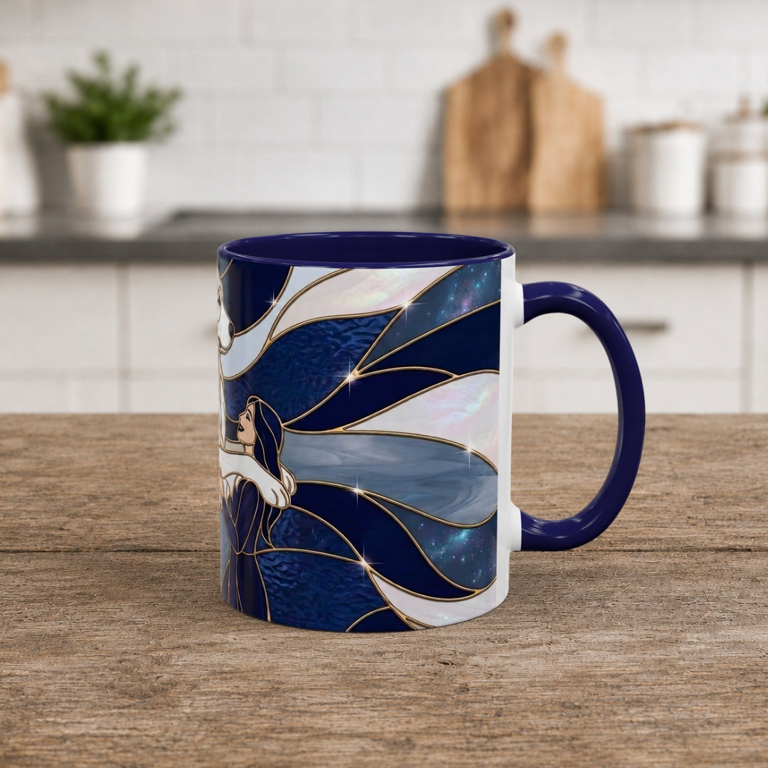 Faithful Friend Great Pyrenees Stained Glass Style Mug