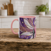 Rose Glow Staffordshire Bull Terrier Stained Glass Style Mug
