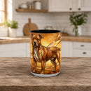 Amber Glow Staffy Stained Glass Style Mug