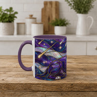 Cosmic Glow Staffy Stained Glass Style Mug