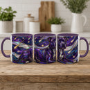 Cosmic Glow Staffy Stained Glass Style Mug