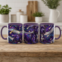 Cosmic Glow Staffy Stained Glass Style Mug