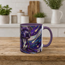 Cosmic Glow Staffy Stained Glass Style Mug