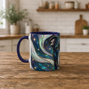 Aurora Glow Staffy Stained Glass Style Mug