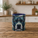 Aurora Glow Staffy Stained Glass Style Mug
