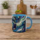 Celestial Staffy Stained Glass Style Mug