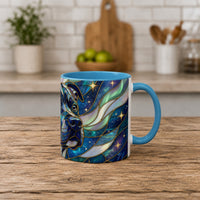 Celestial Staffy Stained Glass Style Mug