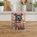 Pink Starlight Staffy Stained Glass Style Mug