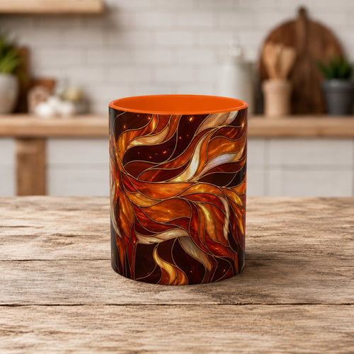 Ember Fox Stained Glass Style Mug