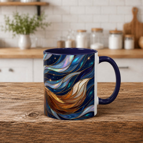 Midnight Fox Stained Glass Style Mug