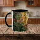 Tropical Hummingbird Stained Glass Style Mug