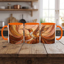 Honey Glow Hummingbird Stained Glass Style Mug