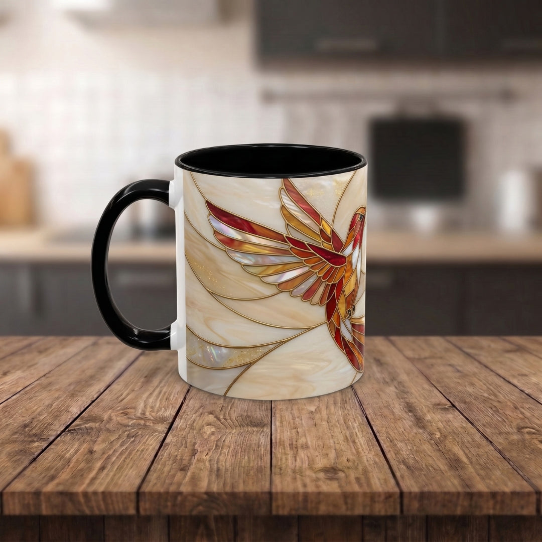Harmony Hummingbird Stained Glass Style Mug