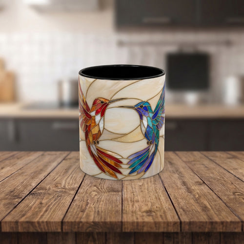 Harmony Hummingbird Stained Glass Style Mug