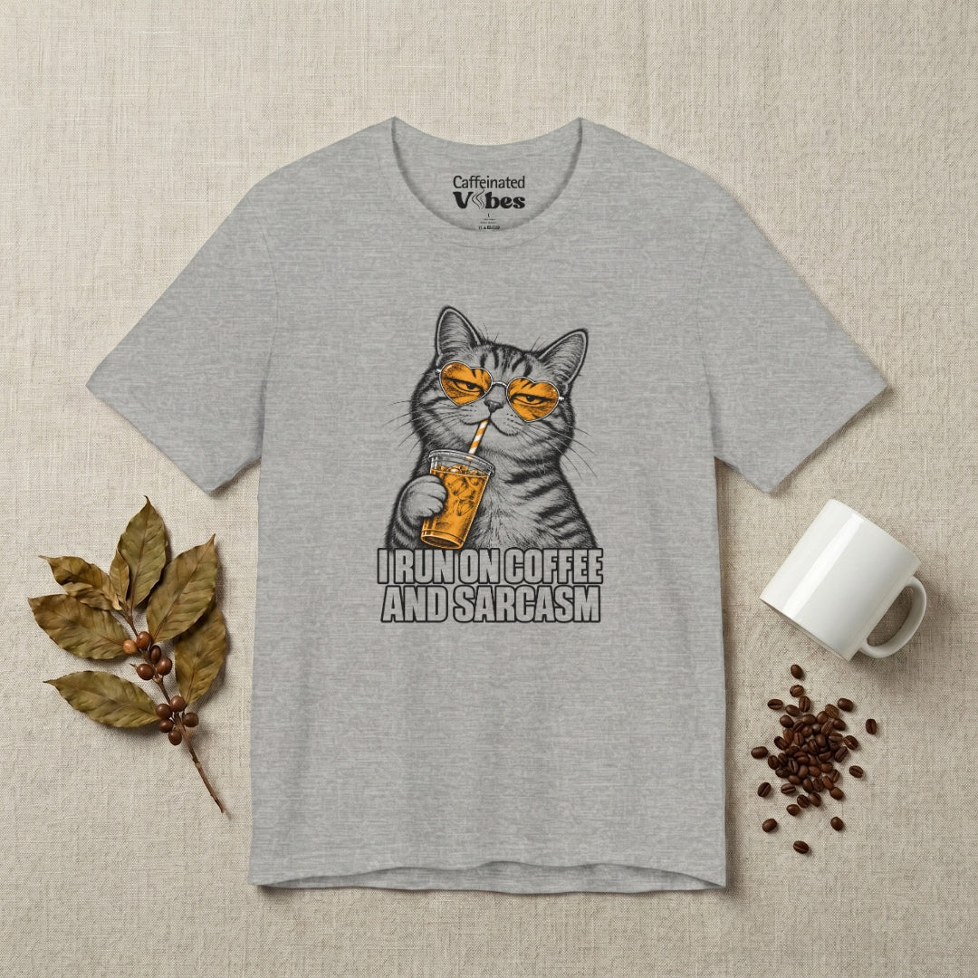 I Run On Coffee And Sarcasm Premium T-shirt