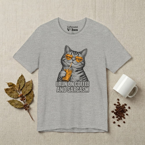 I Run On Coffee And Sarcasm Premium T-shirt