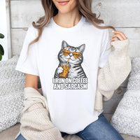 I Run On Coffee And Sarcasm Premium T-shirt
