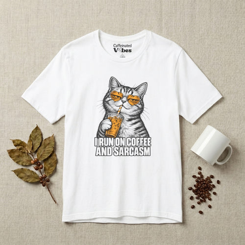I Run On Coffee And Sarcasm Premium T-shirt