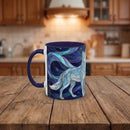 Wolf Kiss Stained Glass Style Mug