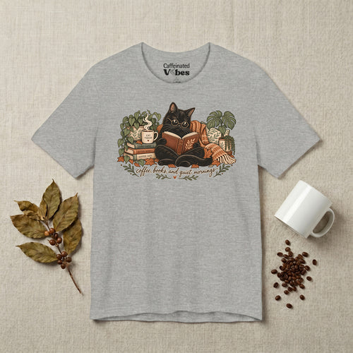 Coffee, Books And Quiet Mornings Premium T-shirt