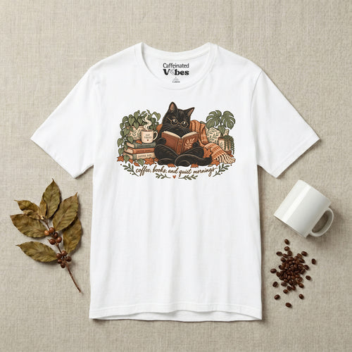 Coffee, Books And Quiet Mornings Premium T-shirt