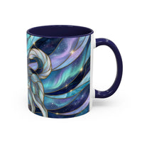 Aurora Husky Stained Glass Style Mug