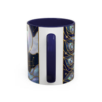 Lunar Peacock Stained Glass Style Mug
