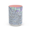 Aurora Peacock Stained Glass Style Mug