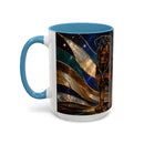 Warm Glow Rottweiler Stained Glass Style Mug