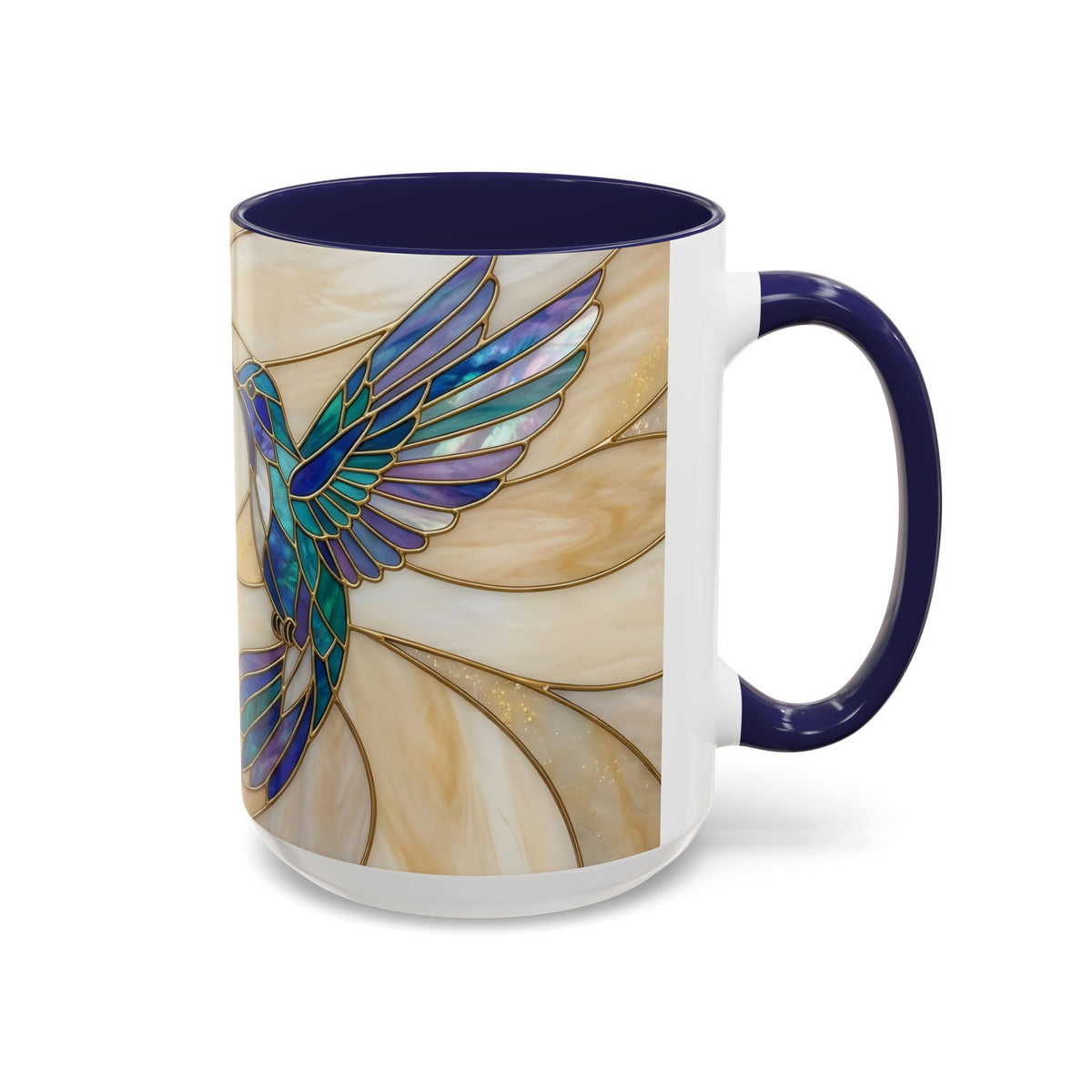 Harmony Hummingbird Stained Glass Style Mug