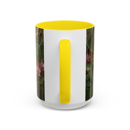 Tropical Hummingbird Stained Glass Style Mug