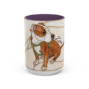 Custom Dog Portrait Stained Glass Style Mug