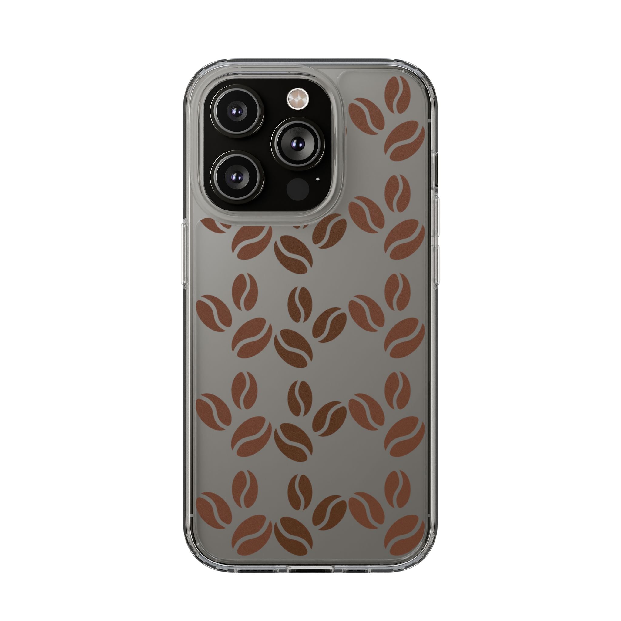 Coffee Beans Clear Phone Case