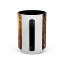 Sakura Peacock Stained Glass Style Mug