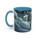 Storm Wolf Stained Glass Style Mug
