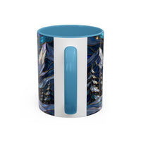 Mountain Guardian Great Pyrenees Stained Glass Style Mug