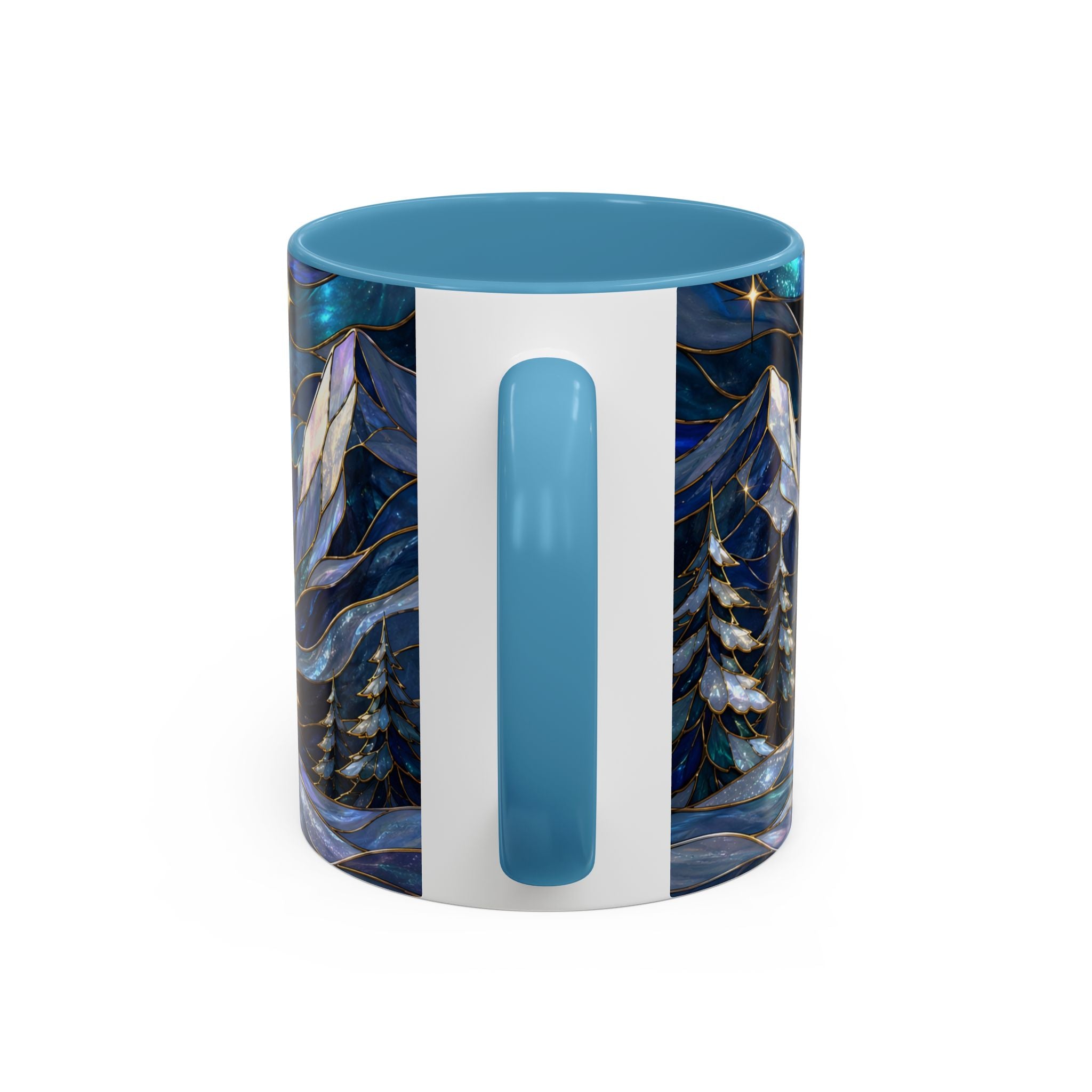 Mountain Guardian Great Pyrenees Stained Glass Style Mug