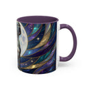 Moonlit Staffordshire Bull Terrier Stained Glass Style Mug