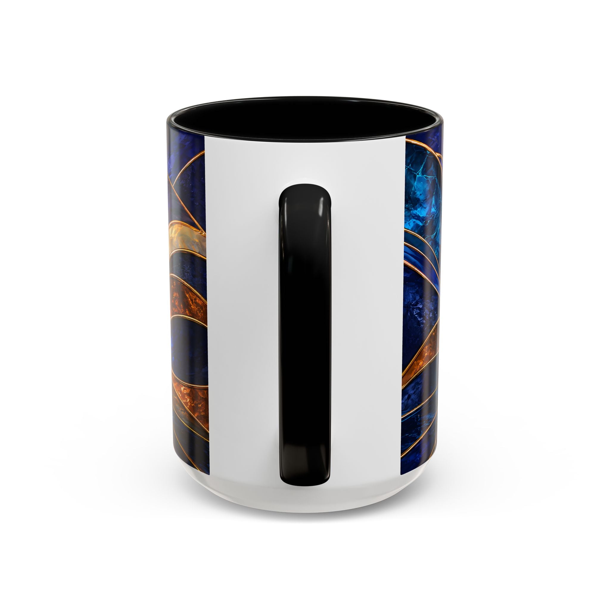 Blue Wave Doberman Pinscher Stained Glass Style Mug