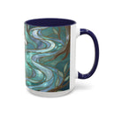 Forest Wolf Stained Glass Style Mug