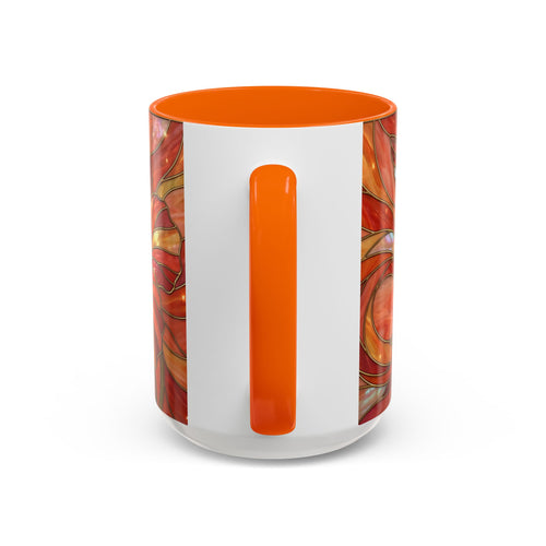 Hibiscus Glow Hummingbird Stained Glass Style Mug